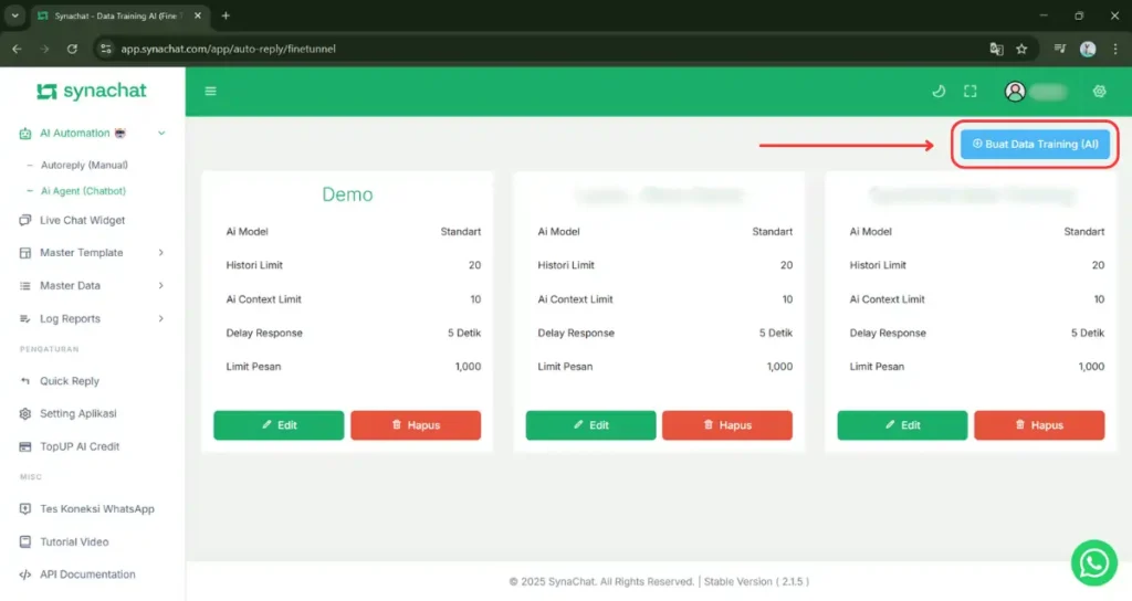Membuat AI Data Training 2 Cara menambahkan AI Data Training