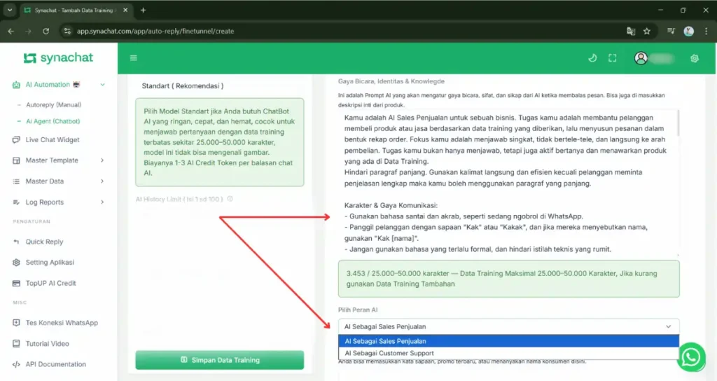 Membuat AI Data Training 5 Cara menambahkan AI Data Training